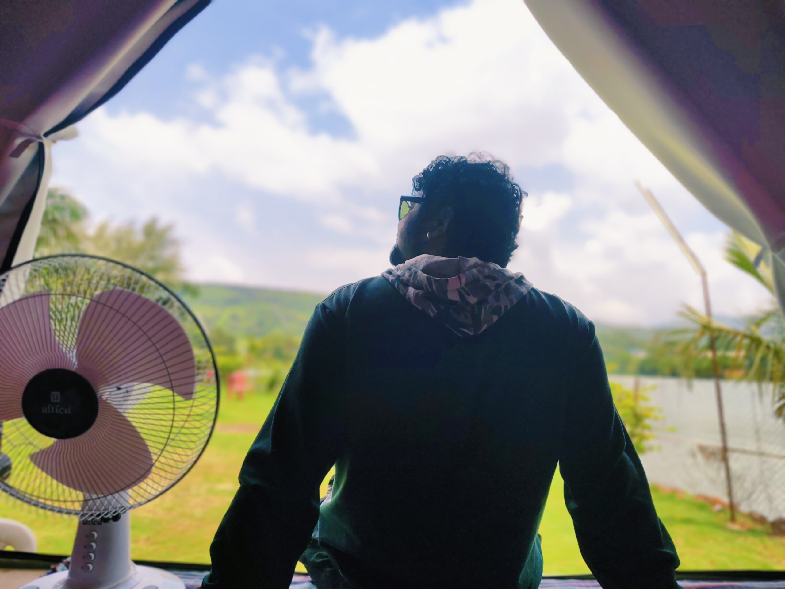 Pawna Lake Wooden Cottage Deck - Panoramic Lake Views